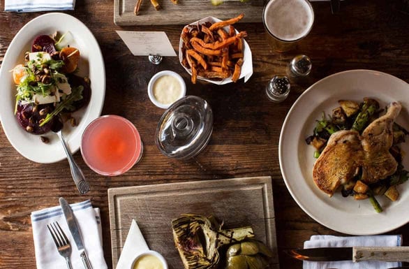 Photo of The Smith cocktails and food offerings