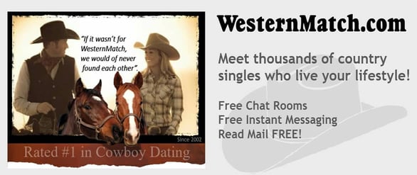Screenshot of Western Match banner ad