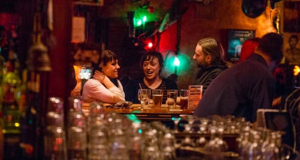 Photo of patrons at Freddy's Bar & Backroom