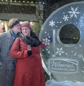 Photo of a couple at the Icewine Festival