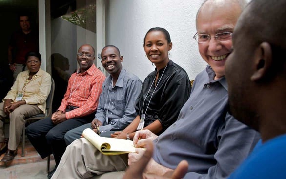 Photo of Dr. James Gordon teaching a group