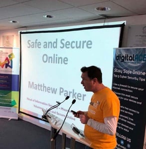 Photo of a presentation by the Center