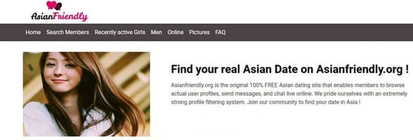 Screenshot of AsianFriendly.org