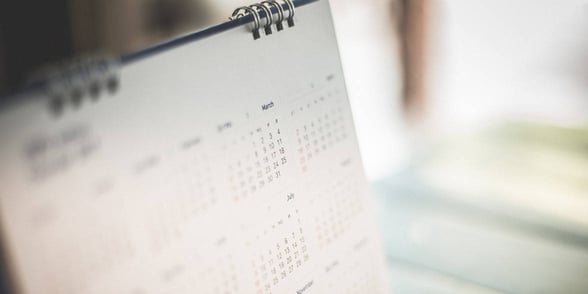 Photo of a calendar