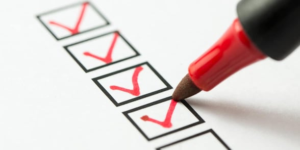 Photo of checklist