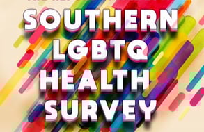 Screenshot of the Southern LGBTQ Health Survey report front page