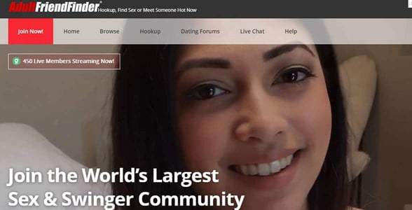 Screenshot of Adult Friend Finder