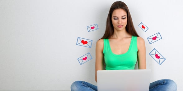 Photo of woman on laptop