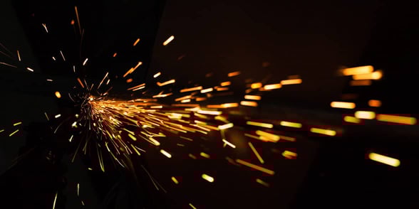 Photo of a spark