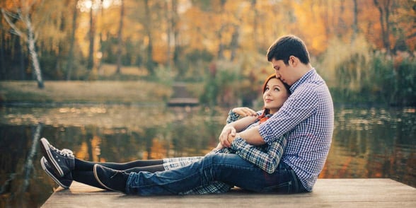 Photo of happy couple