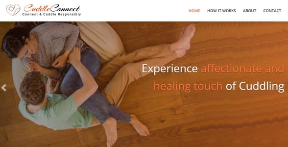 Screenshot of Cuddle Connect
