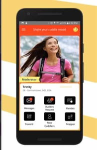 Screenshot of Cuddle Connect