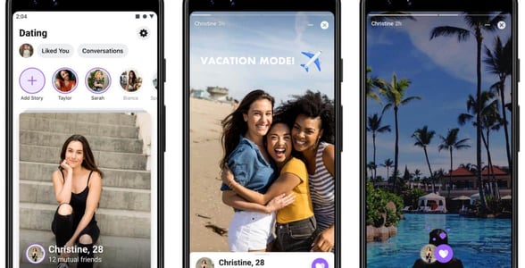 Screenshots of Facebook Dating profiles