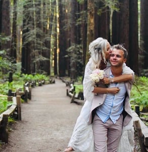 Photo of Gilly and Alex on their wedding day
