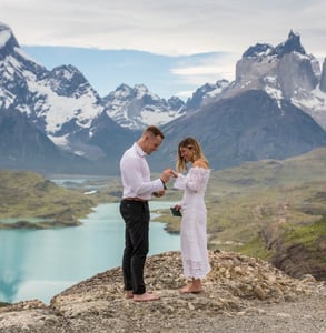 Photo of a wedding ceremony