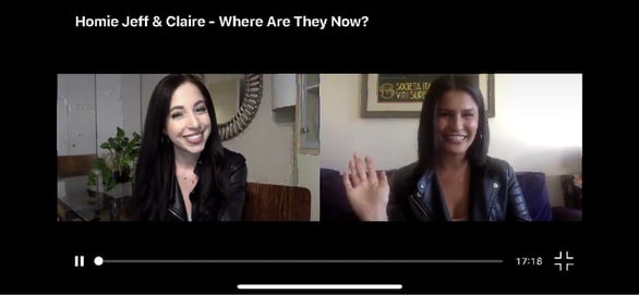 Screenshot of Cher talking to @DATINGFROMHOME participant 