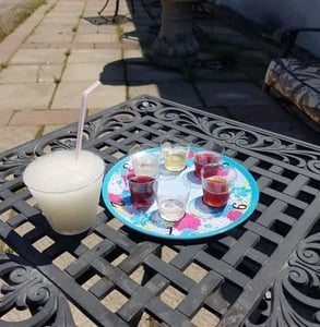Photo of a wine slushie