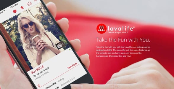 Screenshot of Lavalife