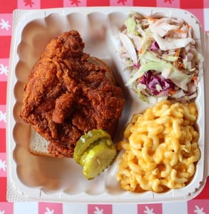 Photo of an HTC fried chicken meal
