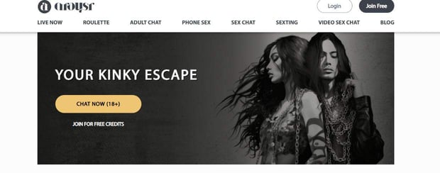 Arousr homepage