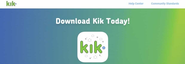 Screenshot of Kik