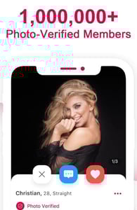 Screenshot of a verified profile