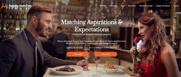 Screenshot of HappyMatches