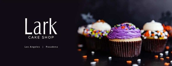 Screenshot of Lark Cake Shop's website