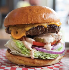 Photo of a Cassell's burger