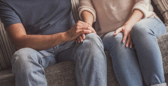 Photo of a couple sitting together
