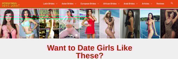 Screenshot of International Love Scout