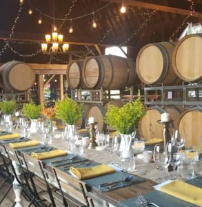 Photo of a tasting table