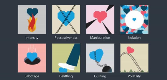 Screenshot of One Love unhealthy relationship signs