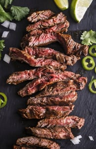 Photo of skirt steak from Greensbury