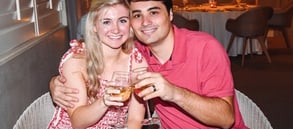 Photo of Victoria and Jonas on their honeymoon in Jamaica