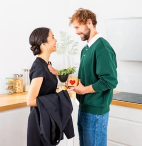Photo of a couple with a Lovebox
