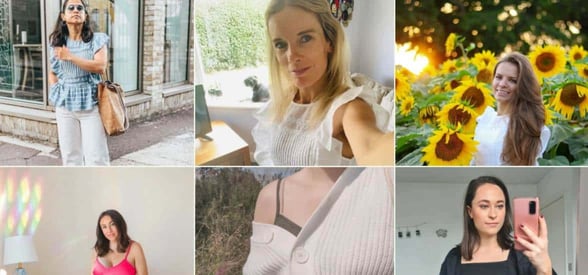 Photo of women wearing Lost Stock clothing