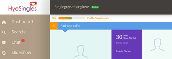 Screenshot of Hye Singles