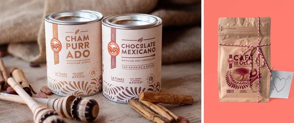 Collage of La Monarca Bakery & Cafe products
