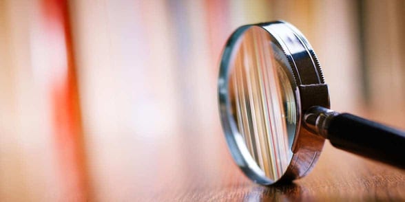 Photo of a magnifying glass Photo of a magnifying glass