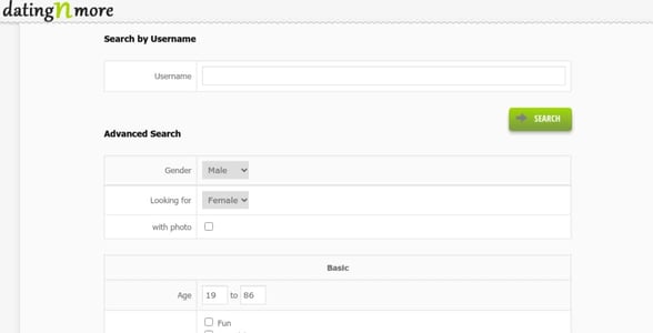 Screenshot of Datingnmore