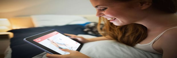 Photo of a woman on a dating site