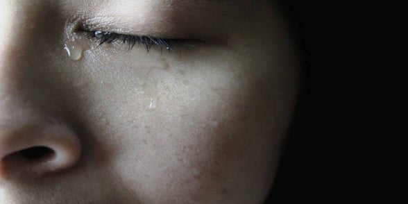 Photo of woman crying