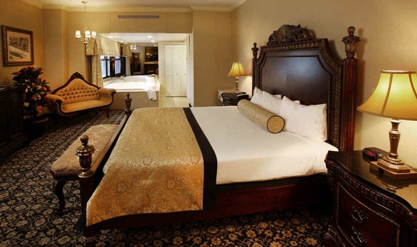 Photo of a king suite at The Claridge