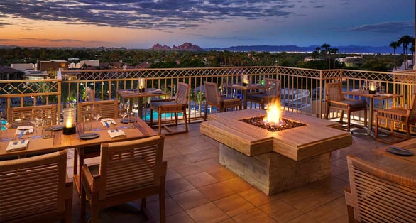 Photo of the J&G Steakhouse patio