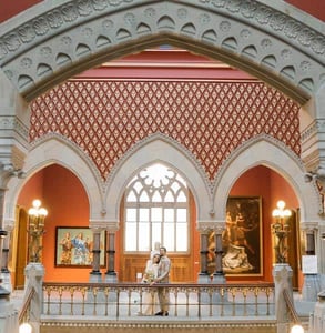 Photo of a wedding at PAFA