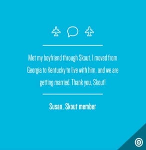 Photo of a Skout testimonial