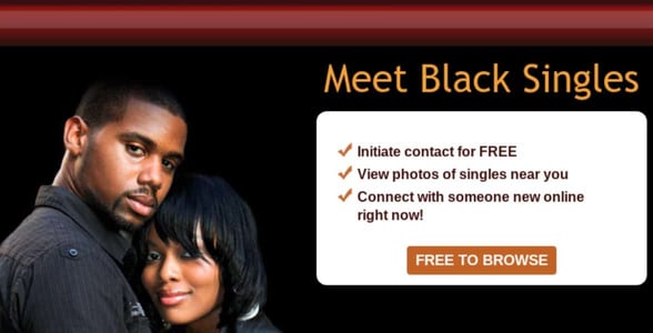 Screenshot of BlackSingles.com