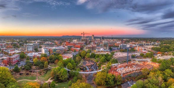 Photo of Greenville's skyline