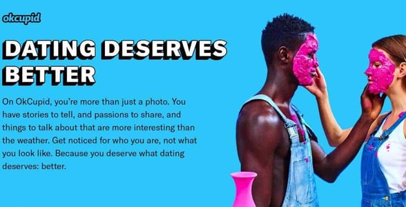 Screenshot of OkCupid Screenshot of OkCupid